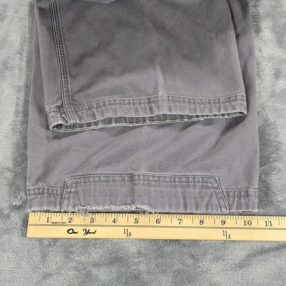 Duluth Flex Fire Hose Pants Mens 44x30 Gray Canvas Outdoor Relaxed Workwear - Picture 10 of 10